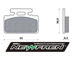 remblokset newfren voor agm Goccia GEV1000, mio, tonik, yup fd0139