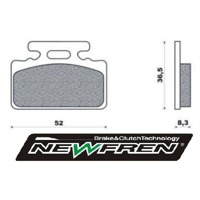 remblokset newfren voor agm Goccia GEV1000, mio, tonik, yup fd0139