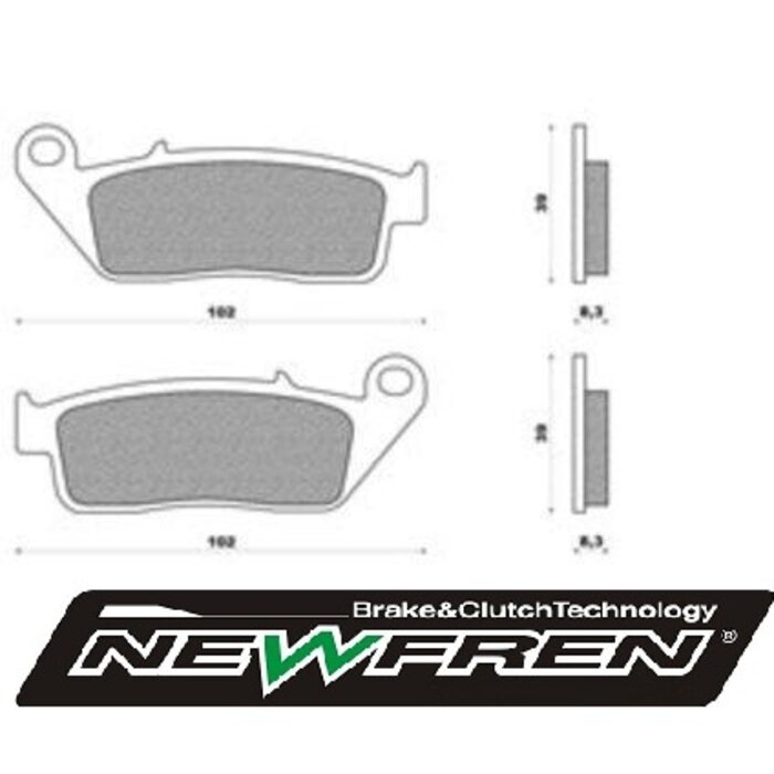 remblokset newfren adv350, BMW C sport 650 ie 4T LC (euro 4) va2016, sh300, sh350, burgman 650, geopolis, grand dink fd0132