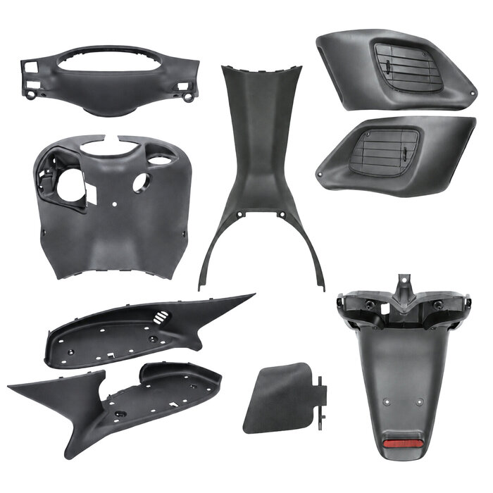 plaatwerkset binnenzijde zwart 9-delig gilera runner 50/125/180