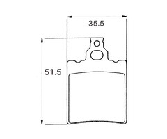 remblokset sbs achter af1, rs ot, rs1999, rx, tuareg 106hf