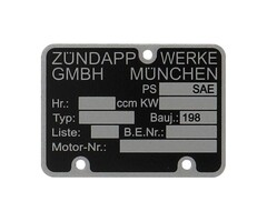 plaatje motorblok nummer 198..... zund mod. 540, zund nt mod. 529/530, zundapp