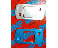 rempotdeksel DMP cnc gefreesd chroom/blauw 2-delig speedfight=op=op