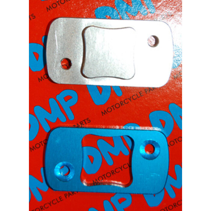 rempotdeksel DMP cnc gefreesd chroom/blauw 2-delig speedfight=op=op