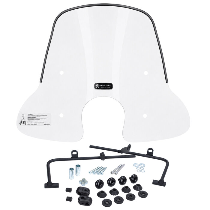windscherm Peugeot origineel met bevestigingsset laag 32.5cm helder django pg530-dja-0gm