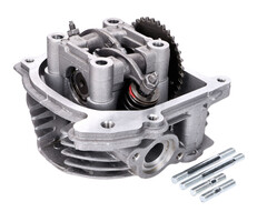 cilinderkop compleet lange klep + nokkenas en tuimelaar (sls) 69.5mm sco china 4t, sco gy6