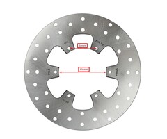 remschijf Piaggio origineel euro-4/5+ ABS voor 258mm mp3 500cc, mp3 530 HPE, mp3-300cc, mp3-310cc, mp3-400cc 1c000681
