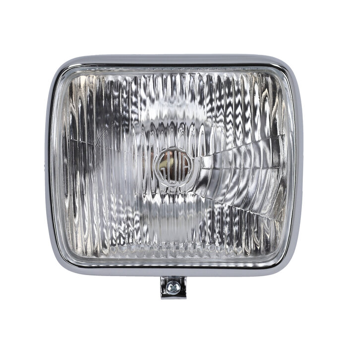 Chroom koplamp vierkant (made in EU) zundapp chroom