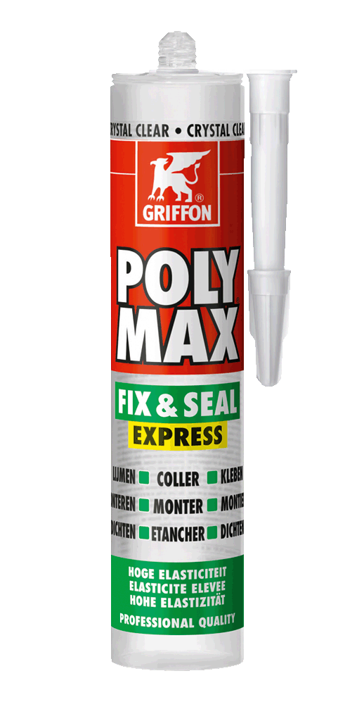 Griffon Poly Max Fix & Seal Express Crystal Clear