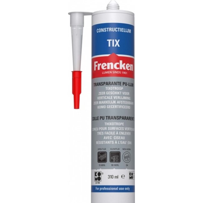 Frencken Constructielijm Tix Transparant 310ml