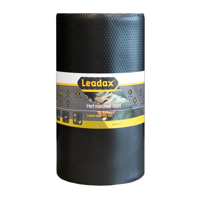 Leadax Loodvervanger 10 cm x 6 meter Zwart