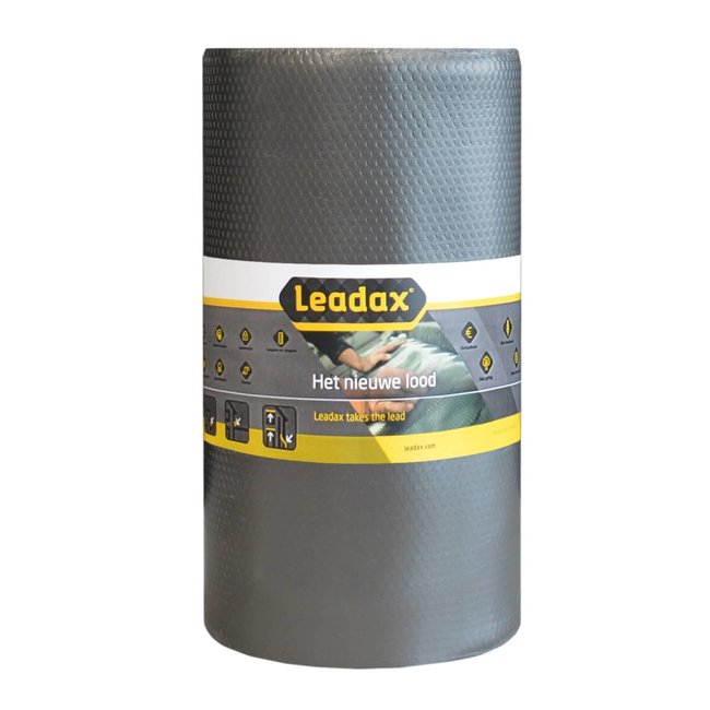 Leadax Loodvervanger 10 cm x 6 meter Grijs