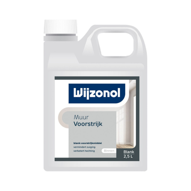 Wijzonol Muurvoorstrijk Blank 2,5L