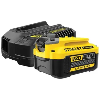 Stanley FATMAX V20 18V Startpakket 1x 4A Snellader + 4.0Ah Accu SFMCB14M1