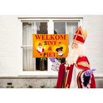 Raamvlag Welkom Sint en Piet