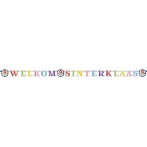 Welkom Sinterklaas Letterslinger Multikleur (2,85m)