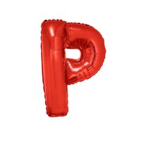 Folieballon Rood Letter 'P' Rood