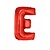 Folieballon Rood Letter 'E' groot