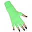 Vingerloze handschoen fluor groen