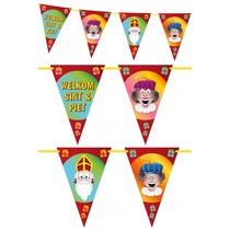 Vlaggenlijn Welkom Sint & Piet Lisandro (6m)