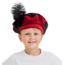 Baret piet kind rood/zwart