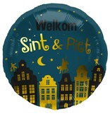 Folieballon Welkom Sint & Piet Classic (45cm)