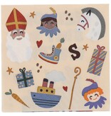 Servetten Welkom Sint & Piet Cartoon (20st)