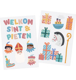 Raamstickers 'Welkom Sint & Pieten' (13st)