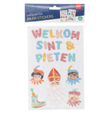 Raamstickers 'Welkom Sint & Pieten' (13st)