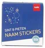 Naamstickers Sint & Piet Cartoon (50st)