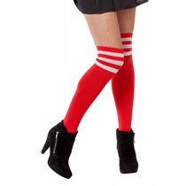 Cheerleader sokken rood/wit