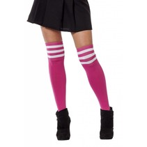 Cheerleader sokken pink/wit