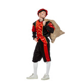Pieten kostuum Diego zwart/rood