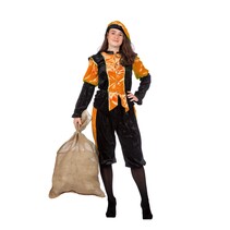 Pieten kostuum Diego zwart/oranje