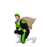 Pieten kostuum Diego zwart/groen
