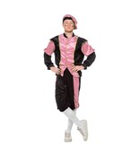 Pieten kostuum Diego zwart/roze