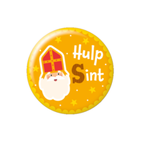 Button klein Hulp Sint Cartoon Vigo