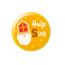 Button klein Hulp Sint Cartoon Vigo