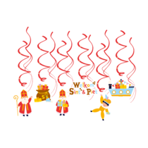 Hangdecoratie Swirls Welkom Sint & Piet Vigo (12st)