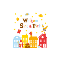 Raamstickers Sint & Piet Cartoon Vigo