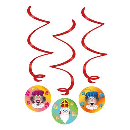 Swirl Decoratie Welkom Sint en Piet (3st)