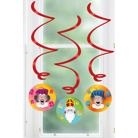 Swirl Decoratie Welkom Sint en Piet (3st)