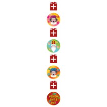 Hangdecoratie Welkom Sint en Piet (120cm)
