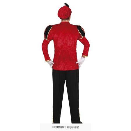 Hoofdpiet Kostuum Rood/Zwart