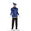 Hoofdpiet Kostuum Blauw/Zwart