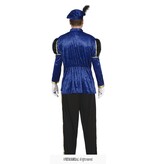 Hoofdpiet Kostuum Blauw/Zwart