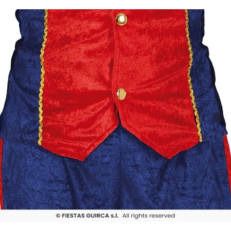 Hoofdpiet Kostuum Blauw/Rood