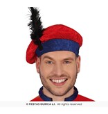 Hoofdpiet Kostuum Blauw/Rood