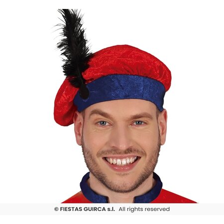Hoofdpiet Kostuum Blauw/Rood