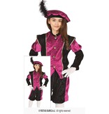 Piet Verkleedpak Kind Pink/Zwart Morena